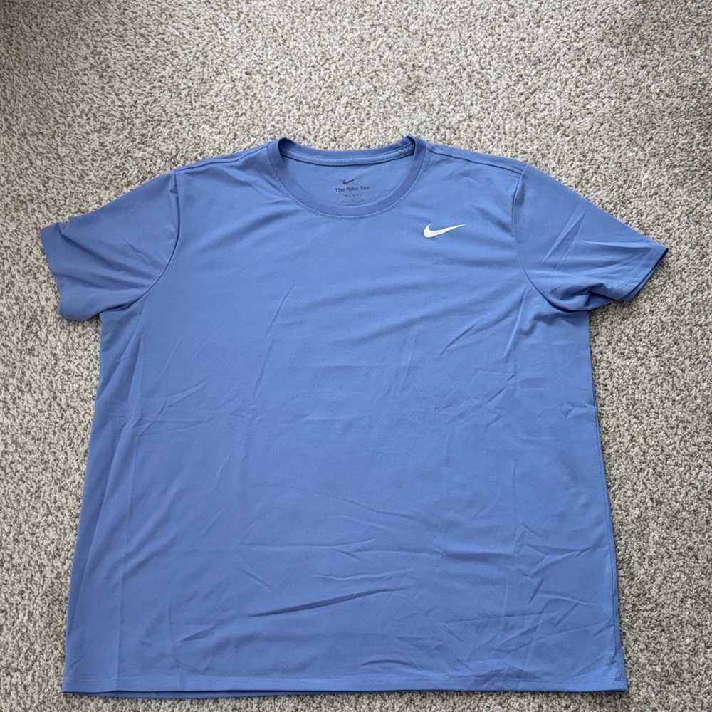 Nike Legend Short Sleeve Blue Tee.